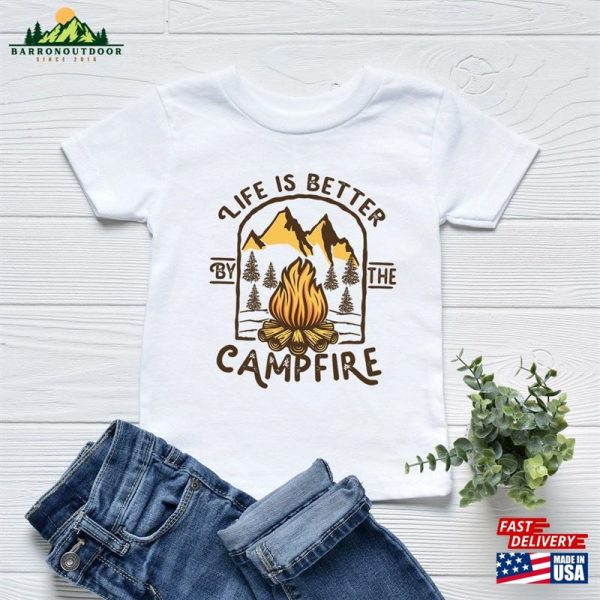 Life Is Better Campfire Shirt Vintage Adventure Classic Hoodie