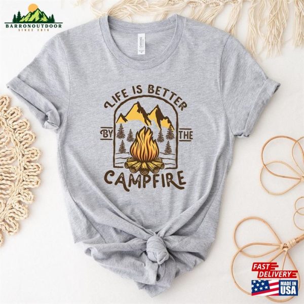 Life Is Better Campfire Shirt Vintage Adventure Classic Hoodie