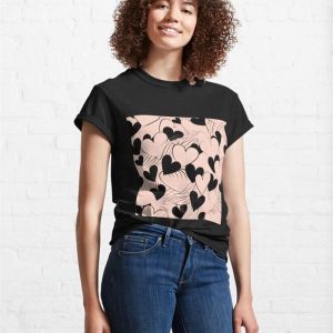 Line Art Hearts Pattern Classic T Shirt Sweatshirt 4