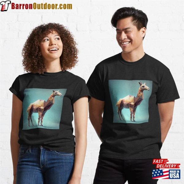 Llama Polygonal Classic T-Shirt Unisex