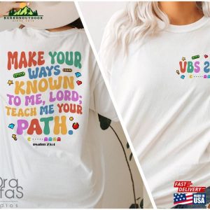 Make Your Ways Known To Me Lord Shirt Twist And Turn Vbs 2023 Teach Paths T-Shirt Classic