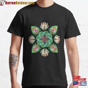 Mandala Flowers Beautiful Colors Classic T-Shirt Unisex