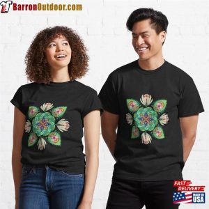 Mandala Flowers Beautiful Colors Classic T-Shirt Unisex