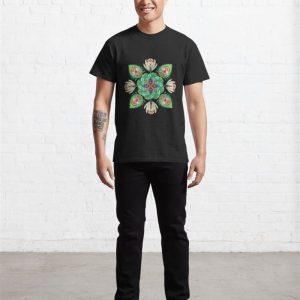 Mandala Flowers Beautiful Colors Classic T Shirt Unisex 3