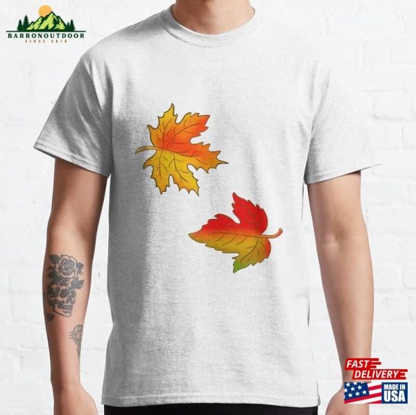 Maple Autumn Leaves Classic T-Shirt Unisex