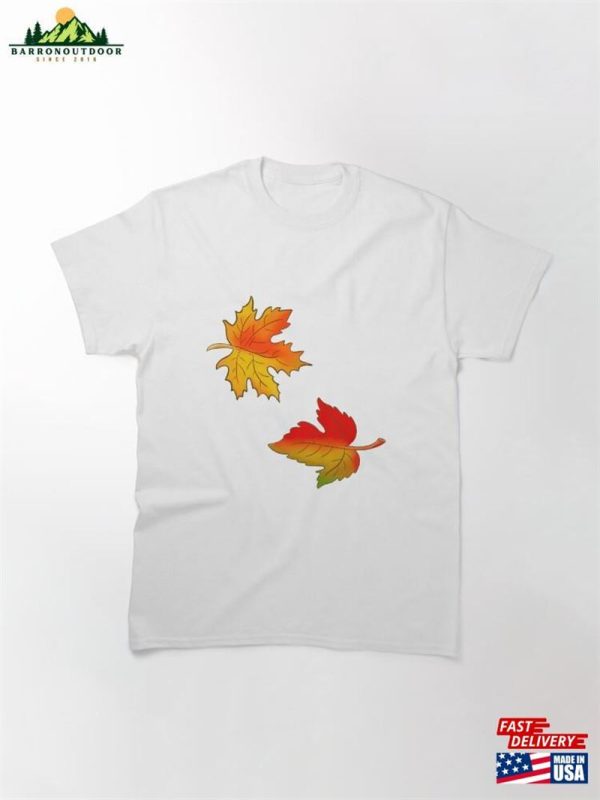 Maple Autumn Leaves Classic T-Shirt Unisex