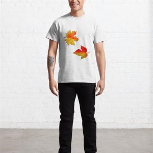 Maple Autumn Leaves Classic T Shirt Unisex 4