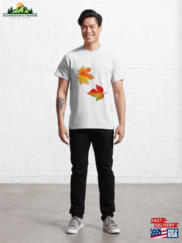 Maple Autumn Leaves Classic T-Shirt Unisex