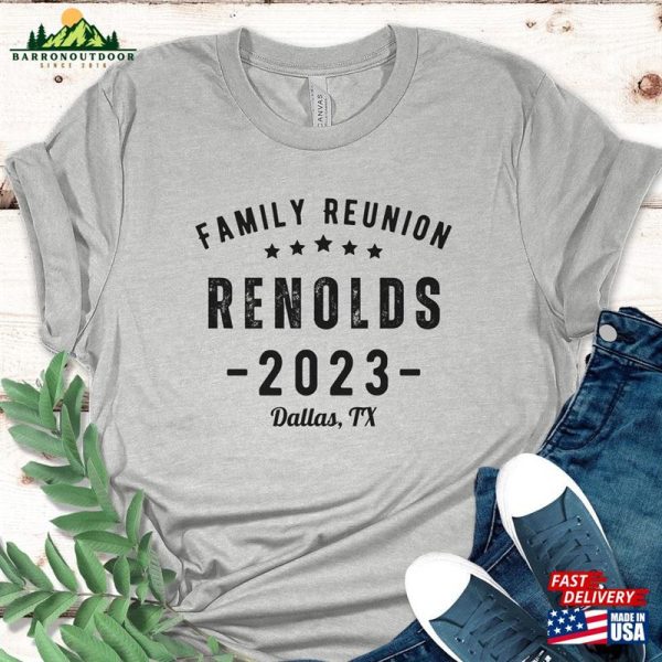 Matching Family Reunion Custom T-Shirts Vacation Personalized Shirt Camping Classic Hoodie