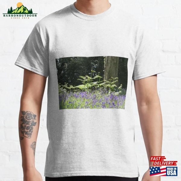 Maverick Natural World Ferns Dancing With Bluebells Classic T-Shirt Hoodie Sweatshirt