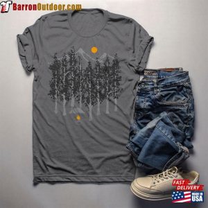 Mens Camping T Shirt Hipster Shirts Forest Nature Shirt Woods Tshirt Tee Classic Unisex 3