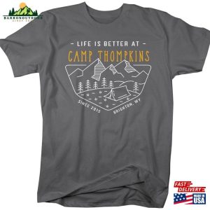 Men’s Personalized Camping T-Shirt Life Is Better At Camp Shirt Tent Custom Tee Classic Hoodie