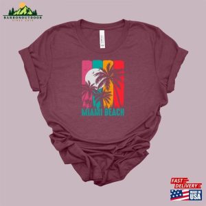 Miami Beach Shirt Girls Trip Palm Tree Hoodie Unisex 3