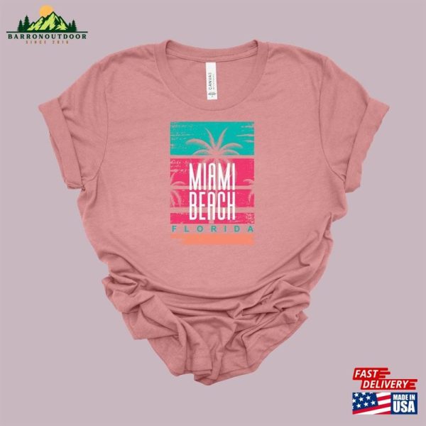 Miami Beach Shirt Girls Trip Palm Tree Sweatshirt Classic