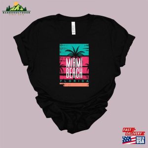 Miami Beach Shirt Girls Trip Palm Tree Sweatshirt Classic