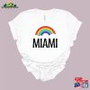 Miami Rainbow Shirt Girls Trip Palm Tree Unisex T-Shirt