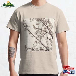 Minimal Copper Tree Blossoms Classic T-Shirt