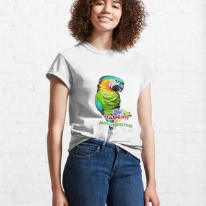 Misunderstood Parrot Artwork Playful Design With A Witty Quote Classic T Shirt 4