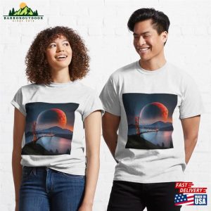 Moon Over The City Classic T Shirt Unisex Hoodie 3