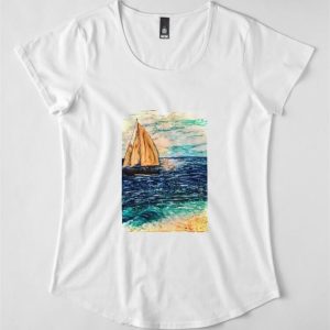 Morning Sail Premium Scoop T Shirt Unisex 3