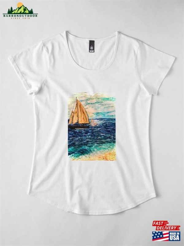 Morning Sail Premium Scoop T-Shirt Unisex