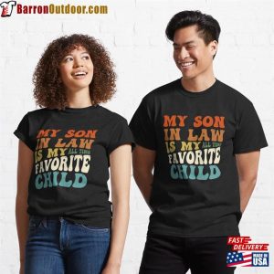 My Son In Law Is Favorite Child Colorful Text Design Classic T-Shirt