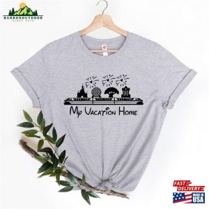 My Vacation Home Shirt Meet Me At Happy Place Disney Trip Shirts Unisex Hoodie 3