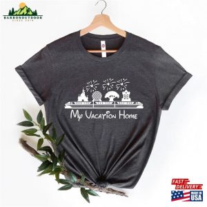 My Vacation Home Shirt Meet Me At Happy Place Disney Trip Shirts Unisex Hoodie 4