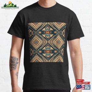 Navajo Native American Seamless Tribal Pattern Classic T-Shirt Hoodie