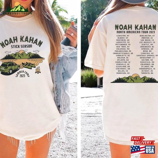 Noah Kahan Stick Season 2023 Tour Shirt Pop Music Gift For Fan Unisex T-Shirt