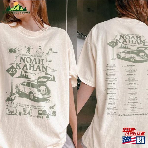 Noah Kahan Stick Season Tour Shirt Folk Pop Country Music 2023 Sweatshirt Hoodie