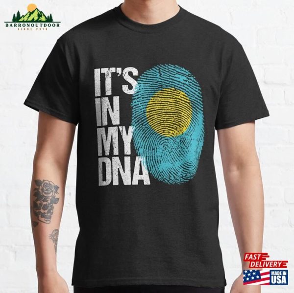 Palau Flag Its In My Dna Palauan Thumbprint Unisex Hoodie