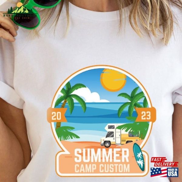 Personalized Camp T-Shirt Camper Shirt Customized Vacation Graphic Tees Hoodie