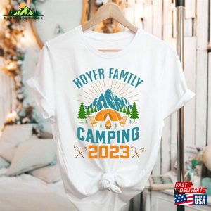 Personalized Family Camping 2023 Shirts Crew Shirt T-Shirt Unisex