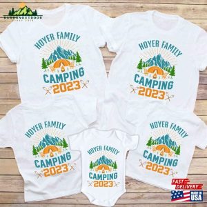 Personalized Family Camping 2023 Shirts Crew Shirt T-Shirt Unisex