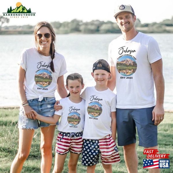 Personalized Family Camping 2023 T-Shirt Matching Shirt Custom Vacation Classic Hoodie