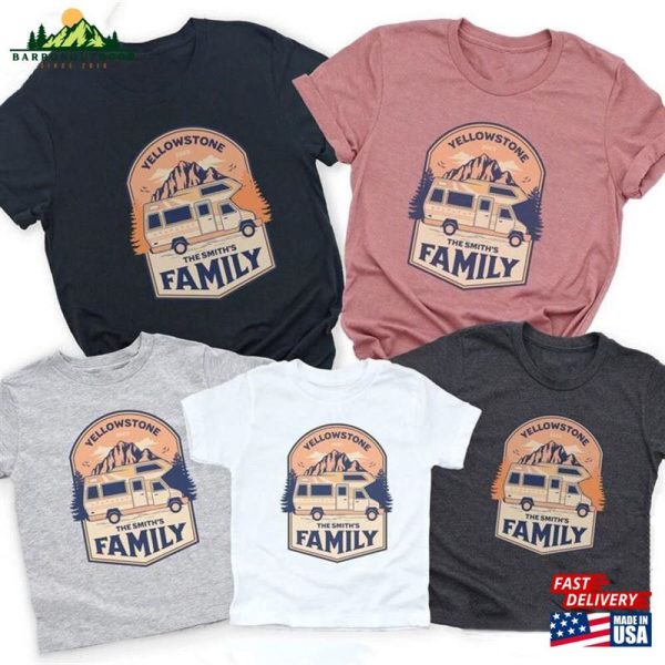 Personalized Family Camping Shirt Custom Camp T-Shirt Crew Sweatshirt Unisex