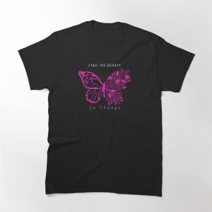 Pink Butterfly Design Classic T-Shirt Unisex Sweatshirt