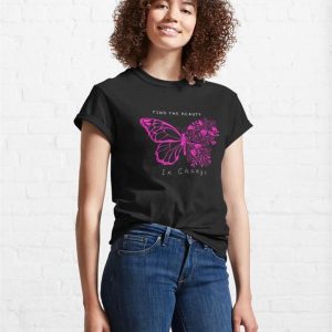 Pink Butterfly Design Classic T Shirt Unisex Sweatshirt 4