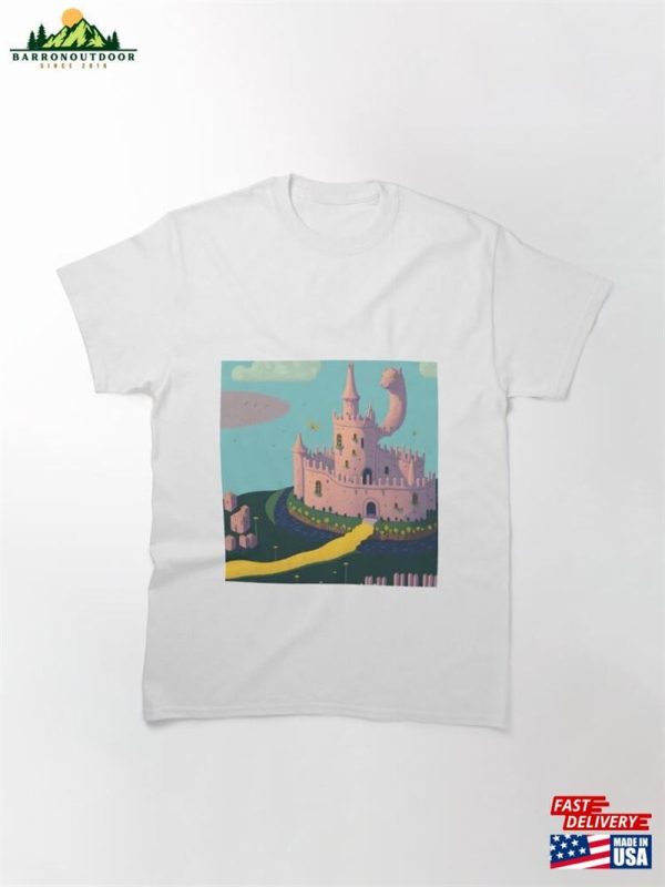 Pink Fairy Castle W Moat 5 Classic T-Shirt Hoodie Sweatshirt