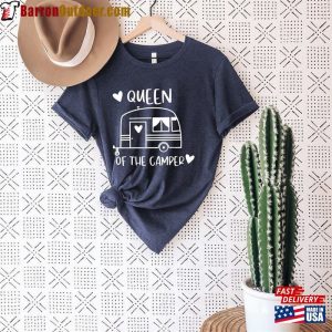 Queen Of The Camper T Shirt Custom Family Camping Shirts Buddie Classic Hoodie 4