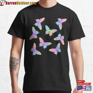 Rainbow Butterflies Classic T-Shirt Hoodie