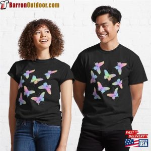 Rainbow Butterflies Classic T-Shirt Hoodie