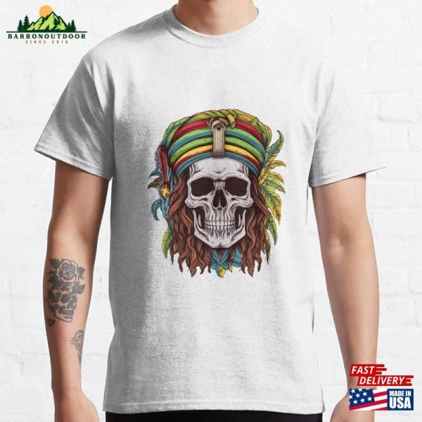 Rasta Skull Classic T-Shirt Unisex