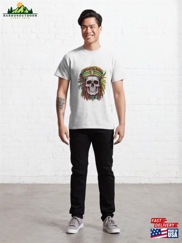 Rasta Skull Classic T-Shirt Unisex