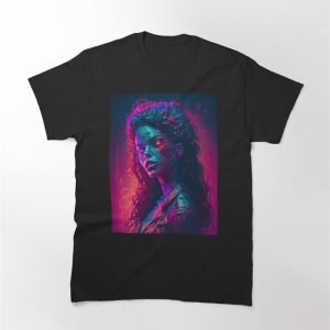 Reanimelle Female Synthwave Zombie Classic T-Shirt Hoodie