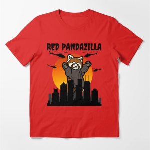 Red Pandazilla Cute Panda Essential T-Shirt Sweatshirt Unisex