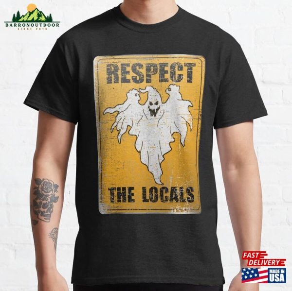 Respect The Locals Metal Sign Distressed Hoodie Sweatshirt