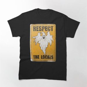 Respect The Locals Metal Sign Distressed Hoodie Sweatshirt