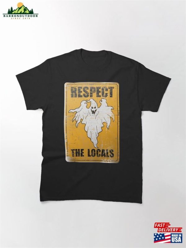 Respect The Locals Metal Sign Distressed Hoodie Sweatshirt